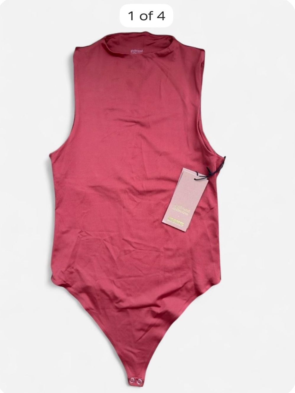 *NWT* Girlfriend Collective x Econyl Red Ochre Bodysuit
